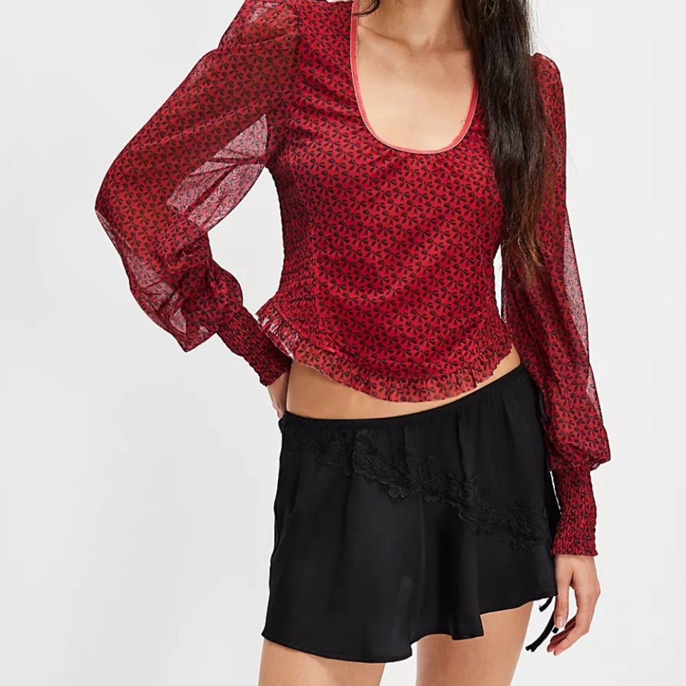 Free People Dottie Knit Top